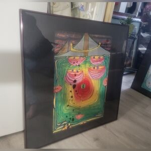 VTG LTDED Friedensreich Hundertwasser "612" Signed Offset Print Rising At Noon